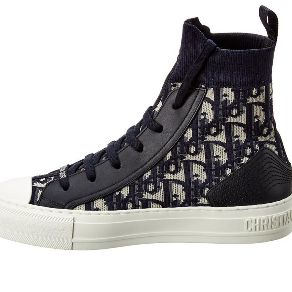 Walk'n'Dior Oblique Technical Mesh High-Top Sneakers